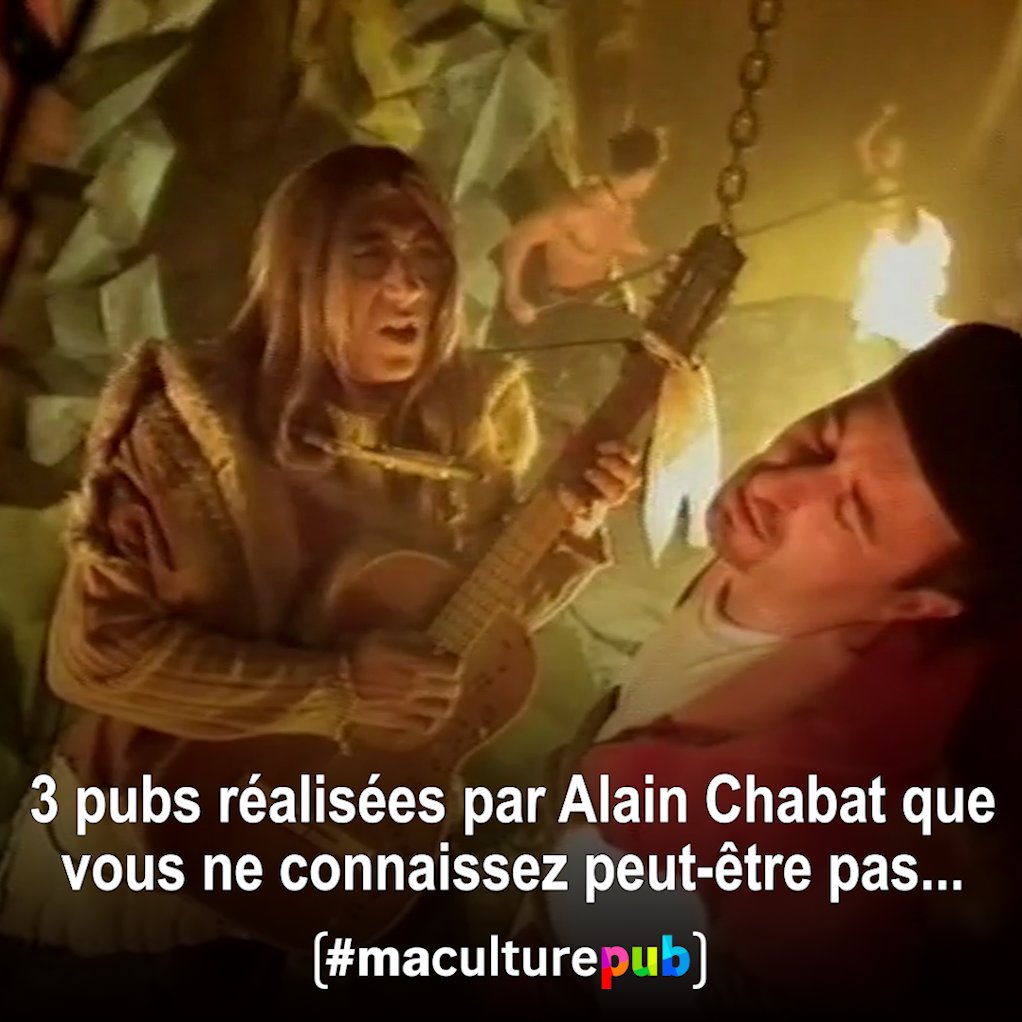 Il n'y a pas qu'avec Orangina que Chabat a secoué la pub française... 🤪 #MaCulturePub #AlainChabat