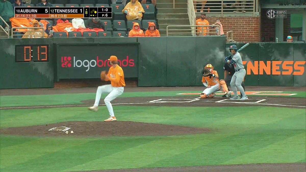 Great play on both ends from Manny and Fisch to end the top of the eighth! Down four with six outs to work with. 📺 (SECN+) #GBO // #BeatAuburn