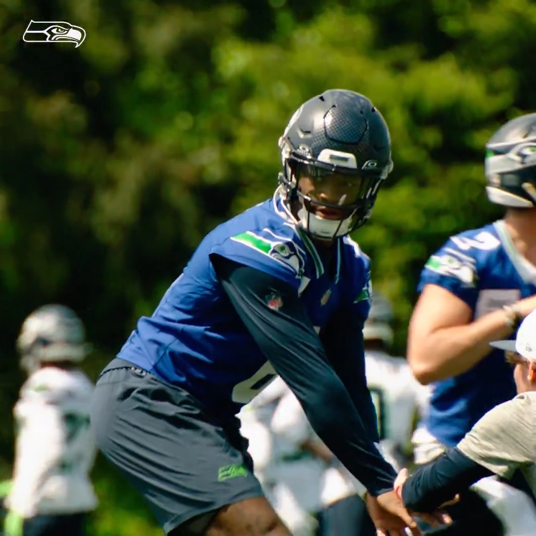 Jalen Milroe at Seahawks’ rookie minicamp: