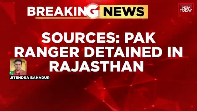 Pakistani Ranger detained by BSF after crossing border in Rajasthan #ITVideo | @SnehaMordani Jitendra Bahadur Singh