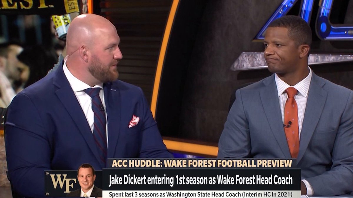 "He is an exciting young coach." Wake Forest Football head coach Jake Dickert has a proven track record of evaluating talent, including this year's No. 1 pick in the NFL draft 👀