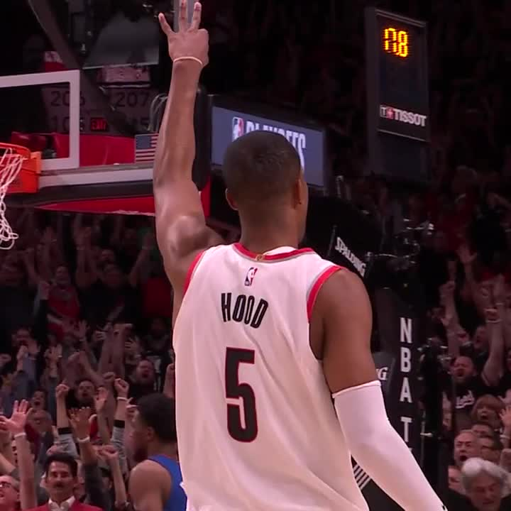 Six years ago today… The Blazers took Game 3 from the Nuggets in a historic 4OT finish And Rodney Hood etched his name in Blazers history 🏔️
