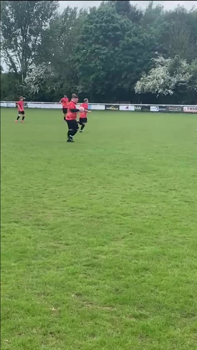 Throwing darts 🤝 Scoring penalties Luke Littler converts from the spot to score for Winton Yanited, Angry Ginge's under-18 Saturday League team. 📸 {@Wintonyanitedofficial: Instagram}