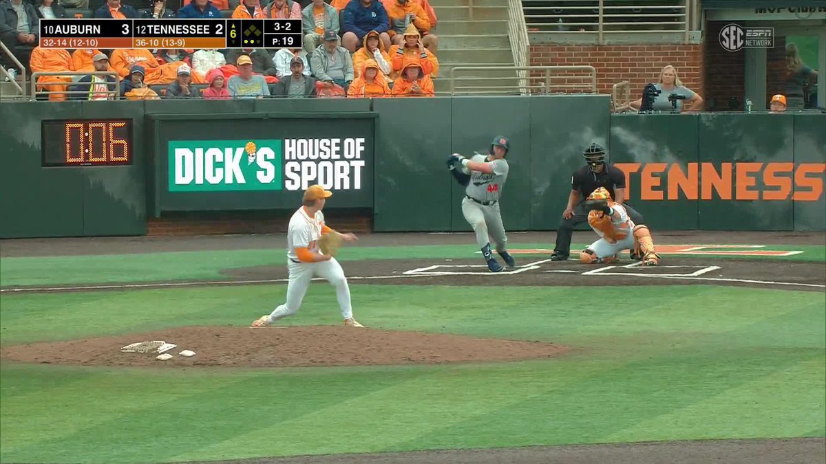 D. Loy sets the Tigers down in order in the sixth! 📺 (SECN+) #GBO // #BeatAuburn