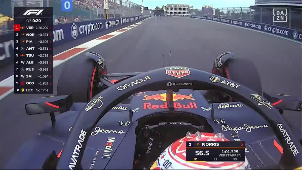 ¡ERA IMPOSIBLE! 🔥🔥 Verstappen les gana la partida a todos y se hace con otra pole LEGENDARIA #MiamiDAZNF1 🇺🇸