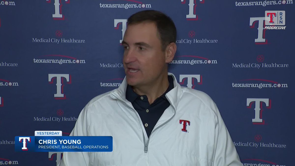 "Good teams go through hard times." Chris Young had a message for Texas Rangers fans. Laura Stickells has the report ⤵️