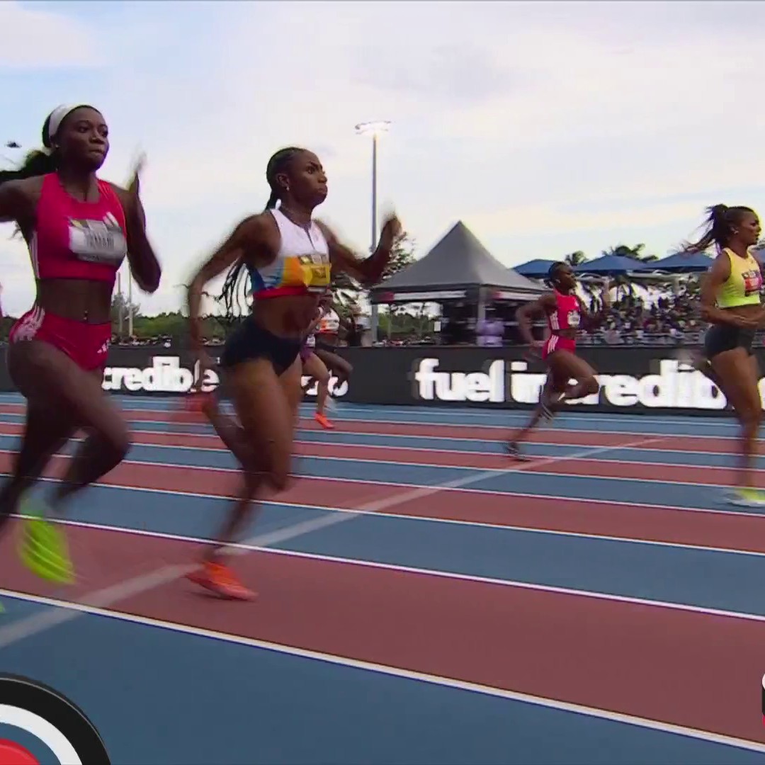 Gabby Thomas goes sub-22s in the 200m, and Melissa Jefferson-Wooden finishes third to clinch her SECOND Grand Slam title. 😱 Grand Slam Track | 📺 Peacock