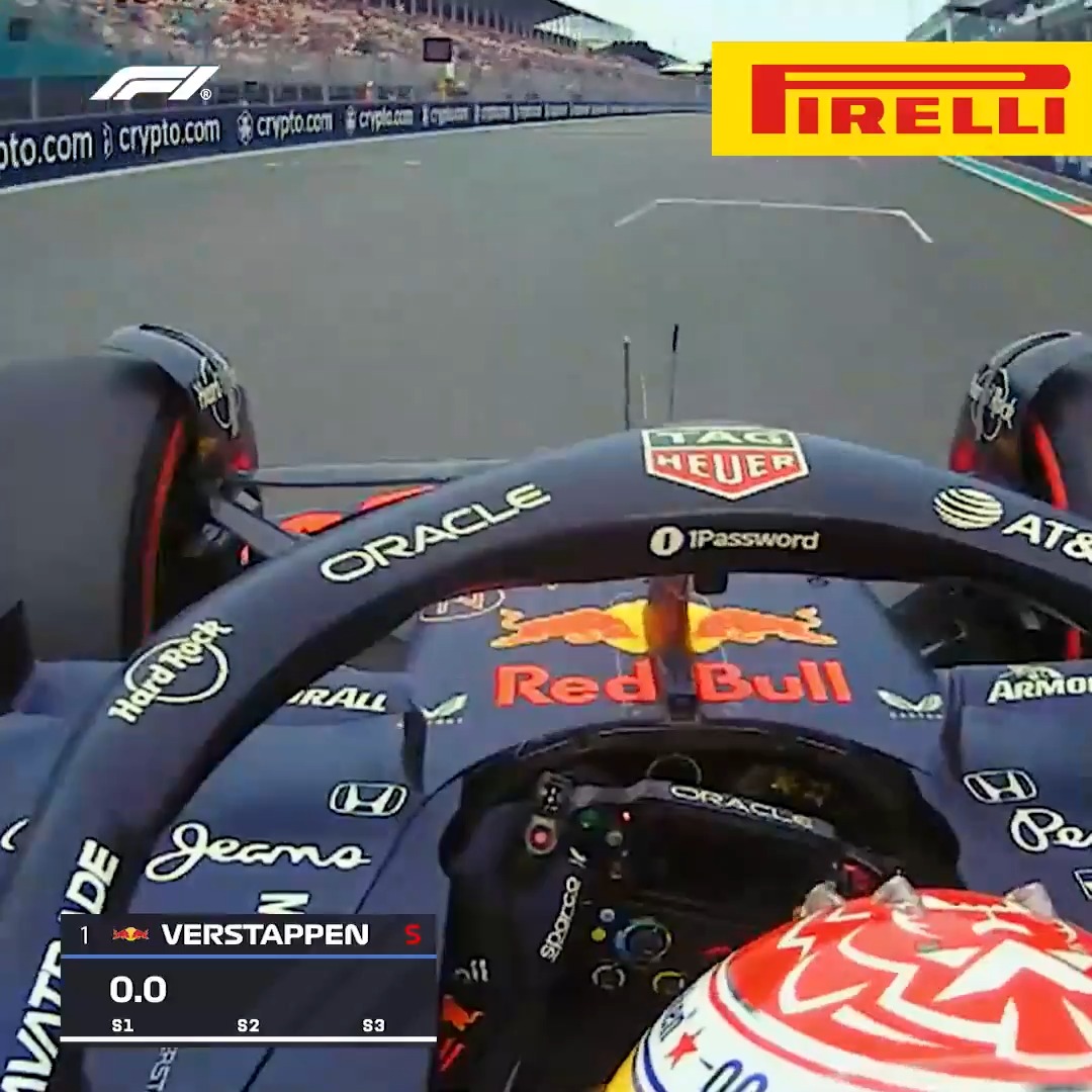 An impressive Pirelli Motorsport pole position lap from Max Verstappen! 💯 Let's ride onboard for the full lap 👊 #F1 #MiamiGP