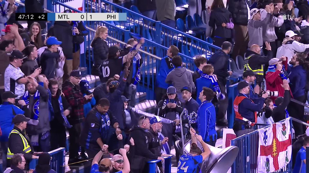 Giacomo Vrioni finds the equalizer for CF Montréal just before the break!