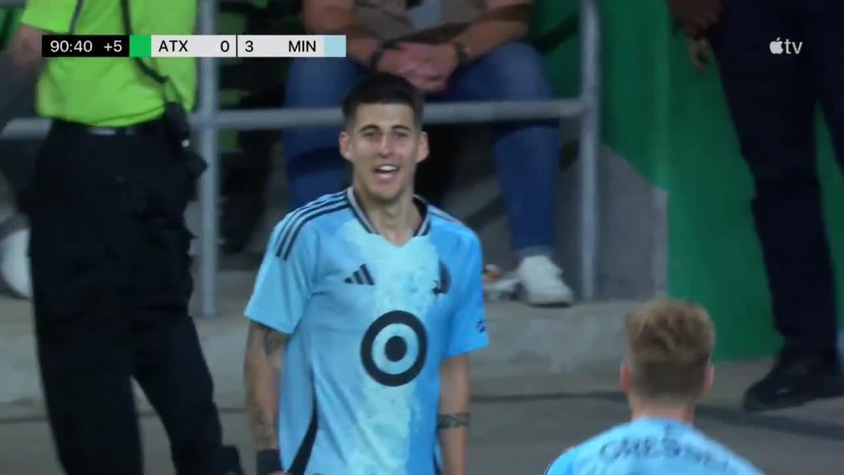 ATLÉTICO TUCUMÁN LE GANÓ A LANÚS Y ATENCIÓN A ESTE GOLAZO DE UN EX-DECANO. Joaquín Pereyra y un fierrazo TOP, desde afuera del área, para el 3-0 final del Minnesota United ante Austin. 📹 Major League Soccer on Apple