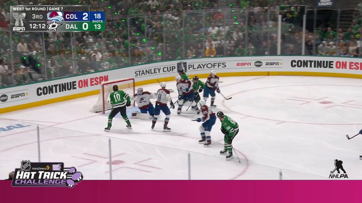 A LEGENDARY PERFORMANCE 👏 Mikko Rantanen scores the first-ever hat trick in the third period of a #Game7 in NHL history! #StanleyCup Hat Trick Challenge presented by AstraZenecaUS