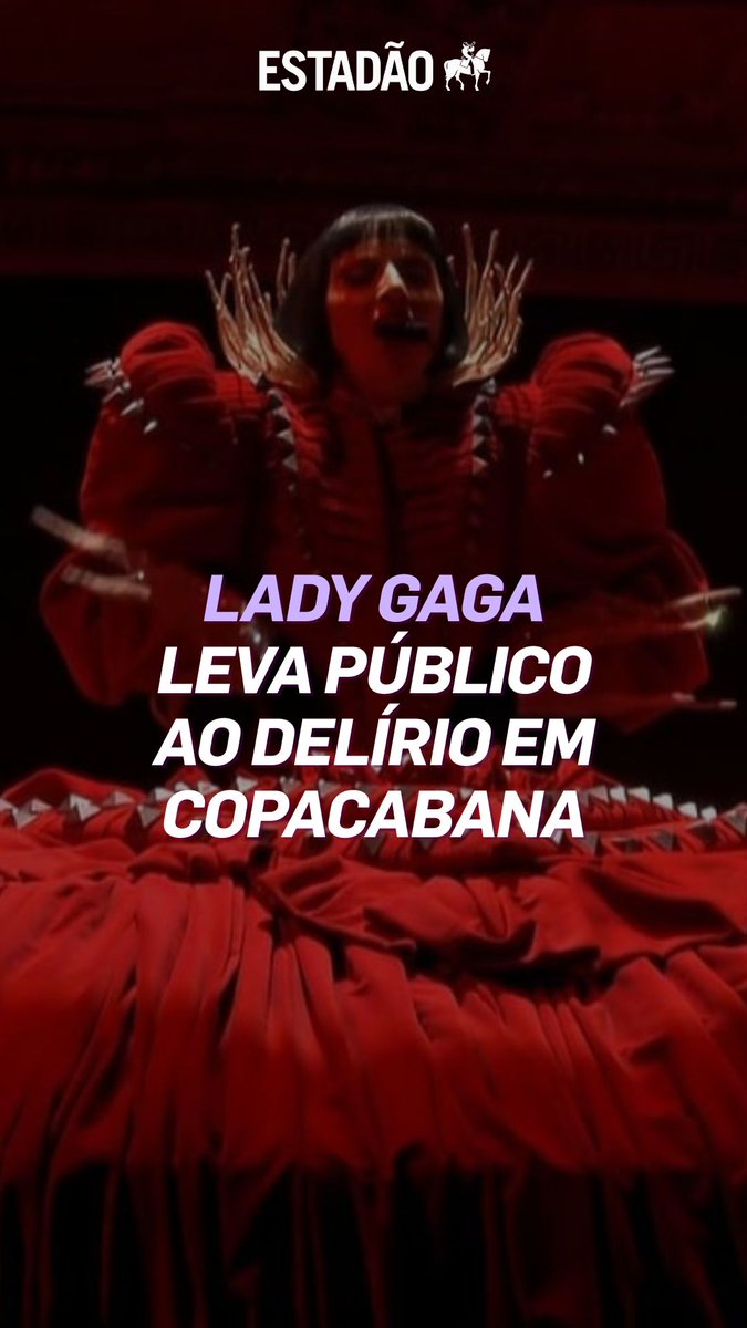 LADY GAGA NO RIO 🎶 O aguardado show de Lady Gaga neste sábado, 3, reúne 2,1 milhões de pessoas na praia de Copacabana, no Rio de Janeiro. Apesar do atraso no início, o começo da apresentação foi em grande estilo 📹 Veja trecho da apresentação e acompanhe a cobertura completa no #estadão