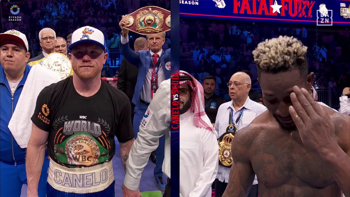 🚨 🇲🇽 Canelo inflige à William Scull sa première défaite par décision unanime et s’empare des ceintures WBO, IBF, WBA et WBC des super-moyens 🏆