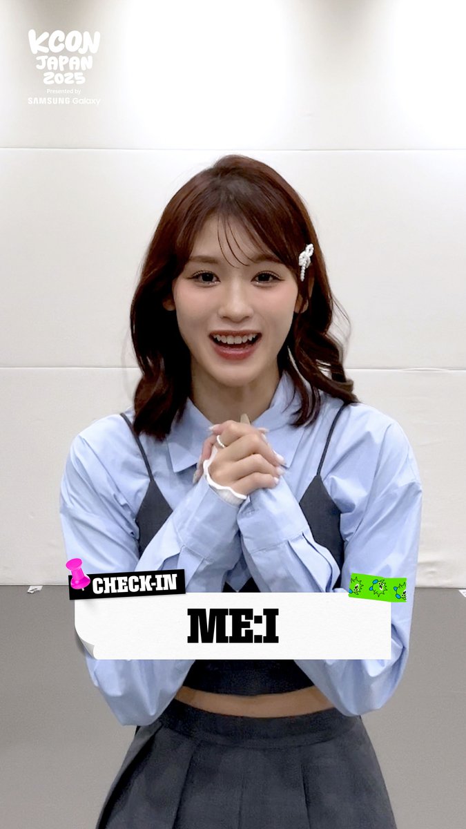 [#KCONJAPAN2025] #ME_I CHECK-IN みんな、ME:Iの仲間… いや、𝓜𝑼𝑺𝑬になってくれる…？ 二日間も会えるチャンス！みんなKCONで会おう🫧 - 𝑇𝑜𝑜 𝑐𝑢𝑡𝑒 𝑡𝑜 𝑝𝑎𝑠𝑠 𝑢𝑝! KCON OFFICIAL MD 🛍️ - My own special luck at KCON ONLINE KUJI 🍀 一般発売 🎟 🔗 TICKET INFO - 推しに会うための最速ルート KCON FAST PASS 🎫 - ✅ KCONに関するより多くの情報は Mnet Plus App / - KCON JAPAN 2025 MAY 9-11 Makuhari Messe Let's #KCON