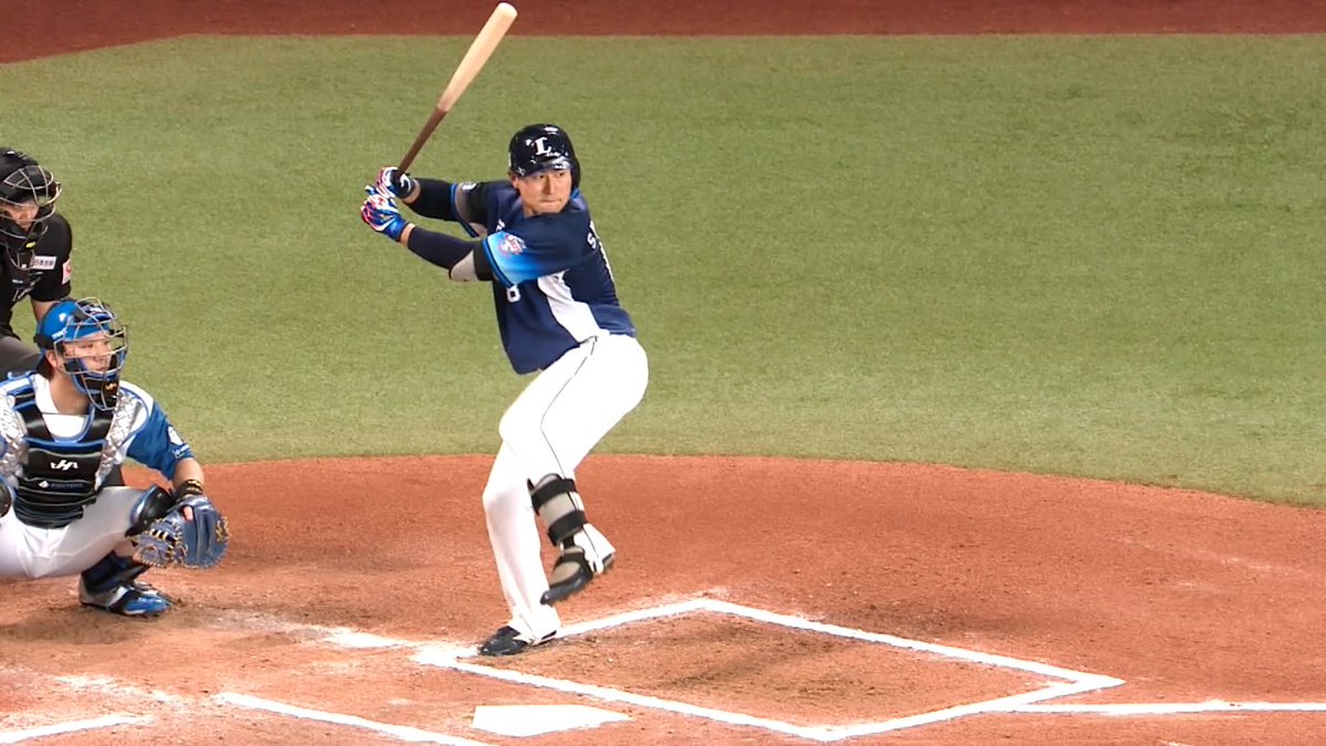 #渡部聖弥 本日も思い切り良いスイングでヒット💯 #達孝太 から二塁打放ち打率4割キープ👆 おトクな年額プランキャンペーン実施中! 詳しくはこちら ▶️: #seibulions #パリーグ #ベースボールLIVE