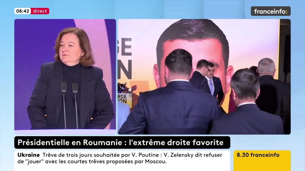 🔴Élections en Roumanie➡️ "L'ingérence de la Russie est massive. Ça doit nous alerter, parce que ça peut se passer ailleurs dans l'Union européenne", prévient Nathalie Loiseau #8h30franceinfo