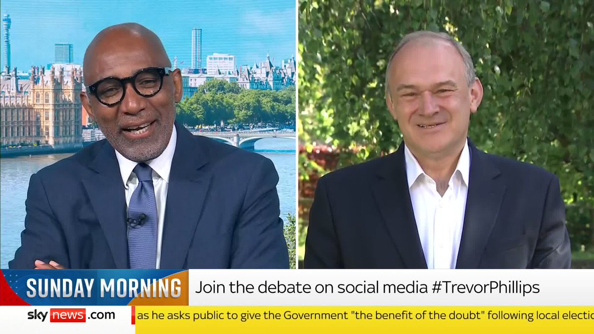 'I think we're on track to overtake the Conservatives at the next general election' Liberal Democrat leader Ed Davey rejects the idea that Reform UK split the Conservative vote enough to help his party win seats nationwide #TrevorPhillips