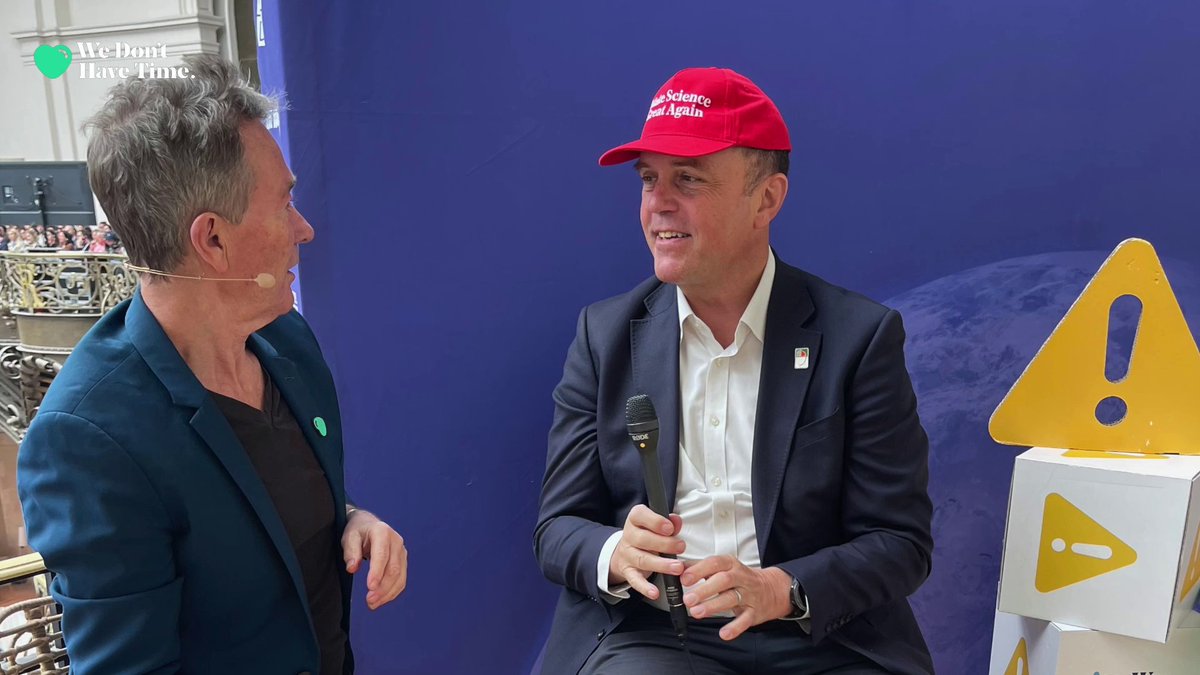 "Science doesn't really know borders." So, what does the world need to do to back science &amp; scientists up? 💪 At #ChangeNOW2025, Nick Nuttall sat down with Nigel Topping to discuss the challenges faced by science today &amp; how we can act to protect scientists &amp; the data. 👩‍🔬