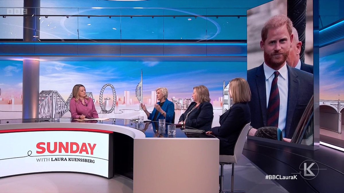 "After five years Harry is still at war with his original mistake" Journalist and author Tina Brown says Prince Harry was "told so clearly" that "security won't be paid for" when he was considering whether to leave the Royal Family #BBCLauraK
