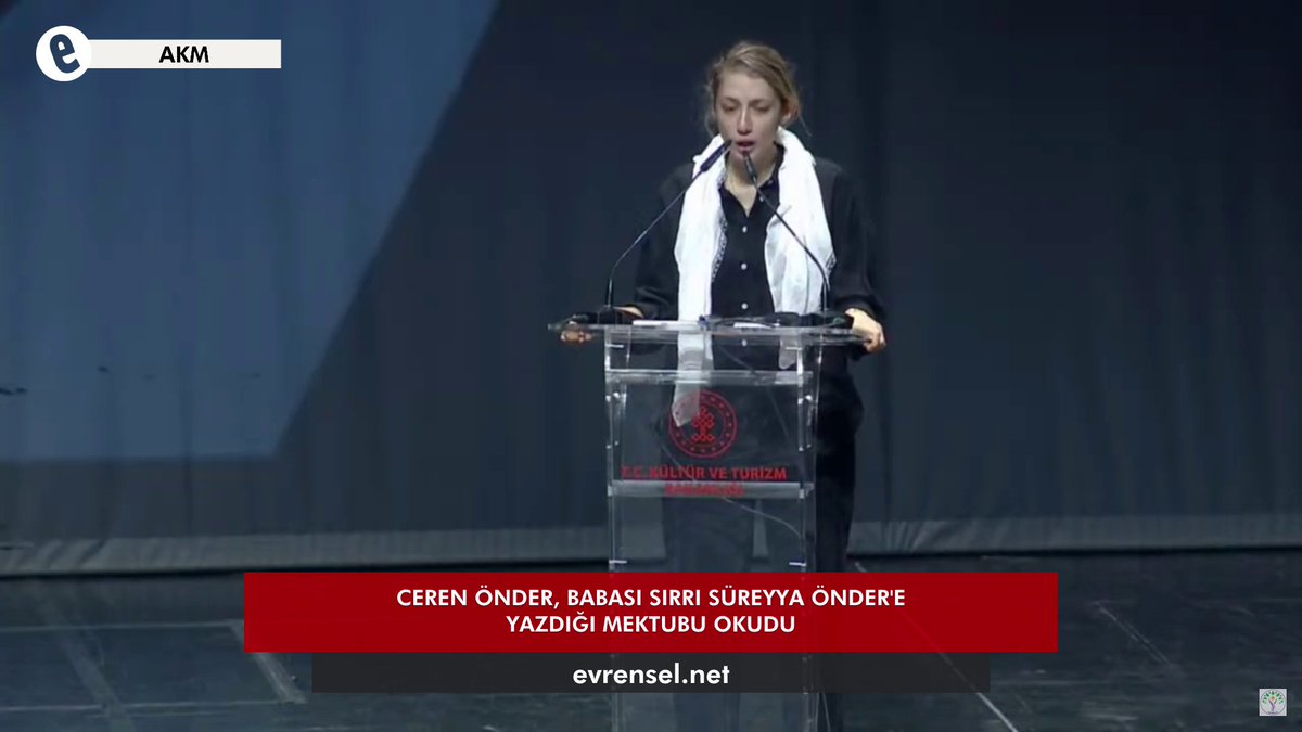 #SırrıSüreyyaÖnder'in kızı Ceren Önder Kandemir, babasının ardından seslendi: "Babalığa doyurdun beni ama dostluğuna doyamadım. O dostluğa doyulur mu?"