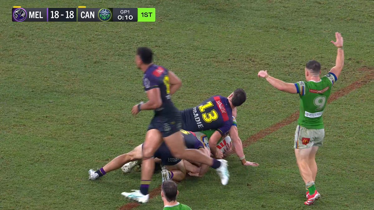 Watch all the highlights as the Storm take on the Raiders in Round 9! #NRLStormRaiders