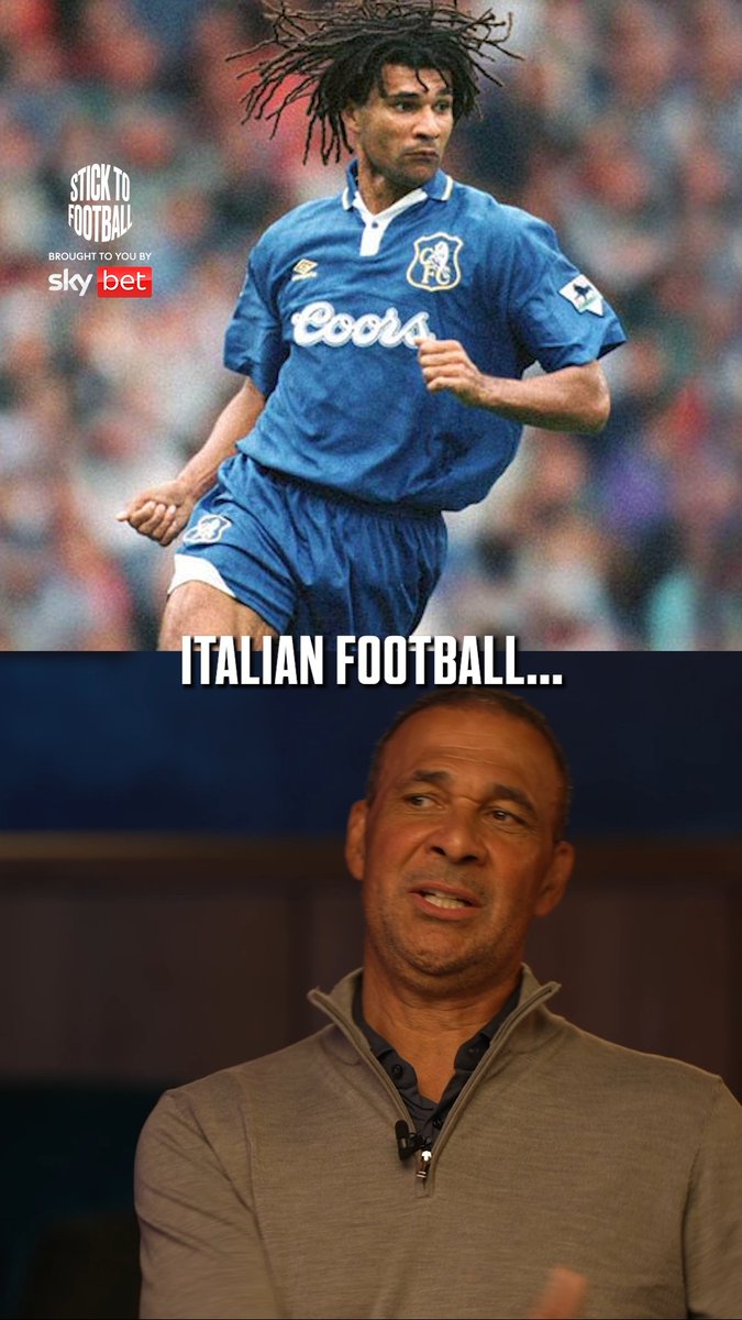 “He begged me to go to midfield!” 🤣 Ruud Gullit on adjusting to English football during his time at Chelsea! 🔵