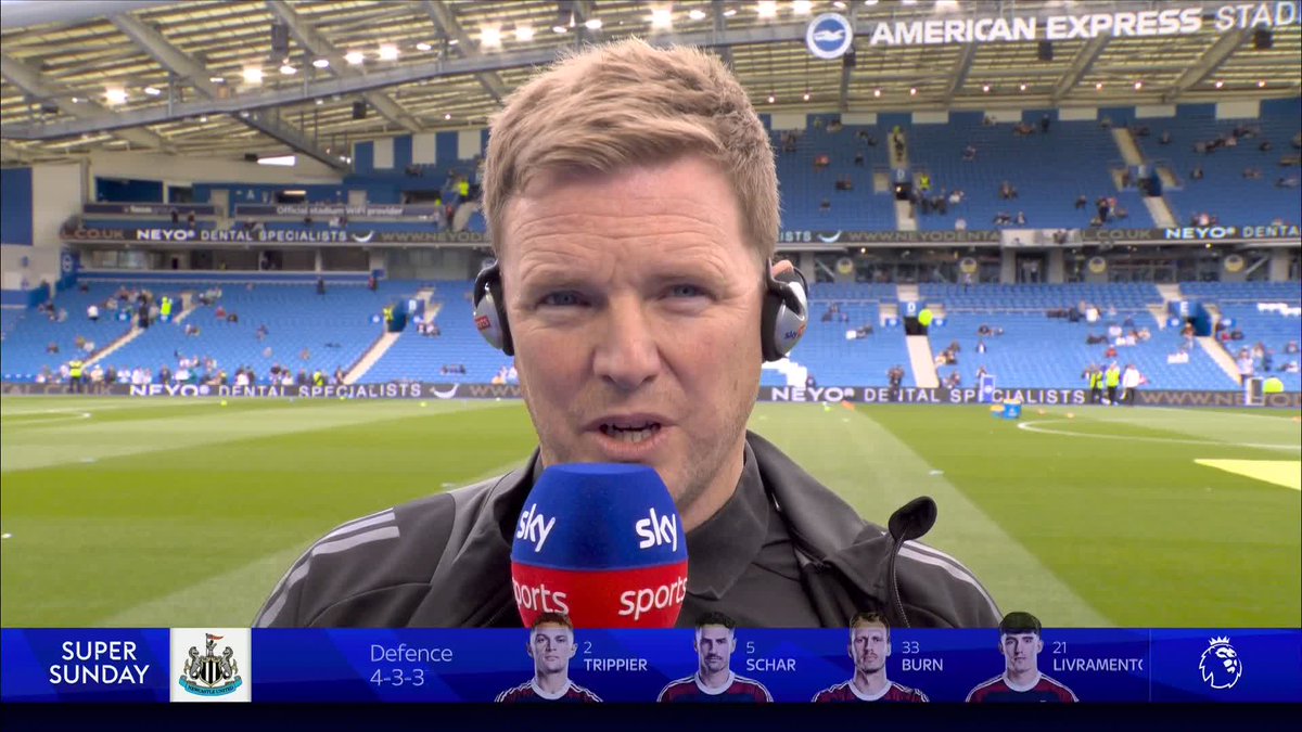 "We're not going to take anything for granted" Eddie Howe says Newcastle are just focused on getting the win against Brighton 🧠