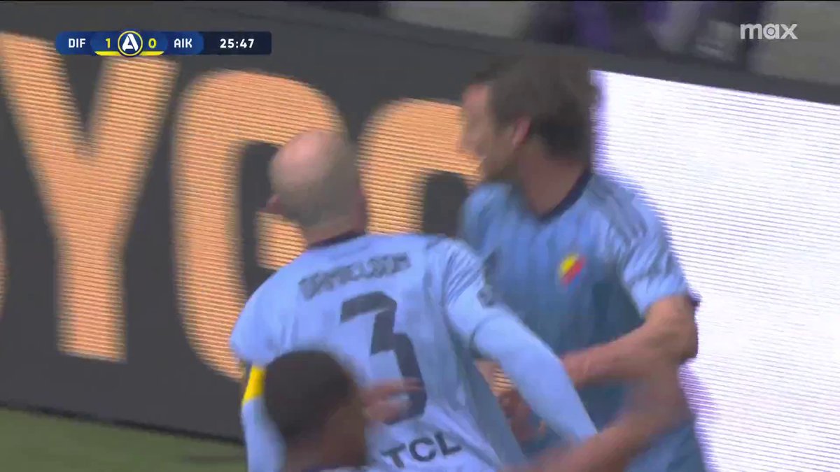 1-0 Djurgården! Kapten Marcus Danielson iskall från straffpunkten 🔵 📲 Se matchen på Max