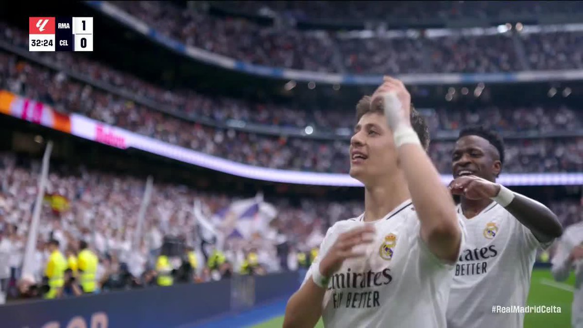 ARDA GÜLER WITH AN INCREDIBLE STRIKE TO GIVE REAL MADRID THE LEAD OVER CELTA VIGO!!! STARBOY ✨