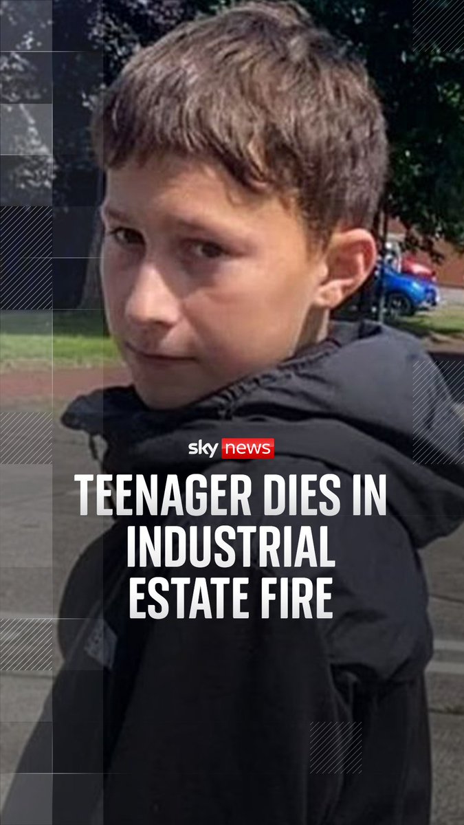 Tributes have been paid to 14-year-old Layton Carr who died in a fire at an industrial estate in Gateshead. Sky's Frazer Maude explains⬇️
