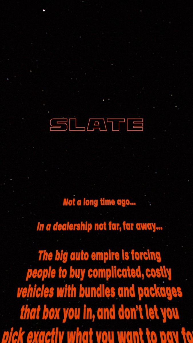 May the fourth be with you. And may you enjoy the most affordable, customizable vehicle in the universe. #MayThe4thBeWithYou