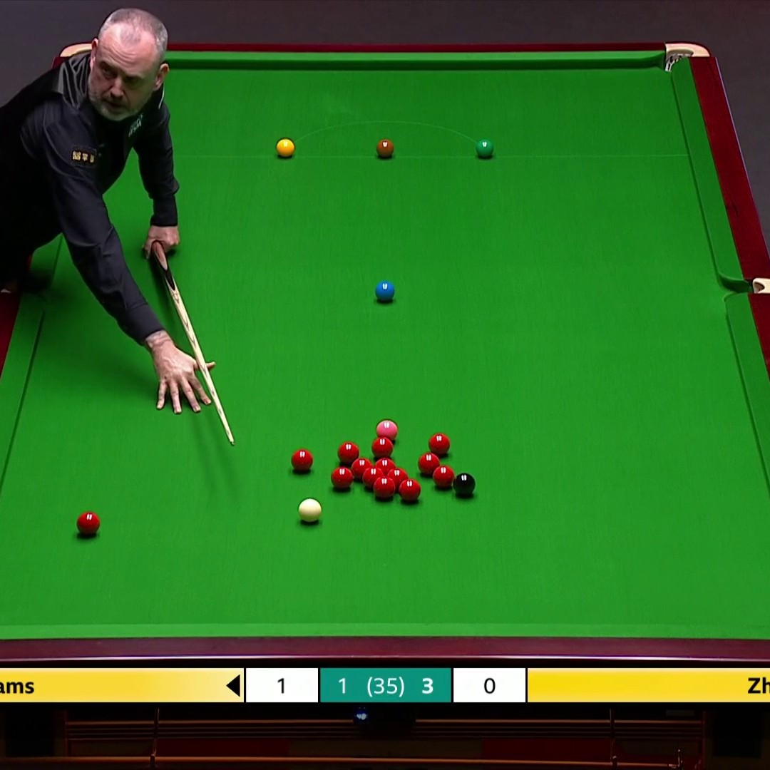 Mark Williams' sarcasm nearly got him a foul! 😅 #WorldChampionship