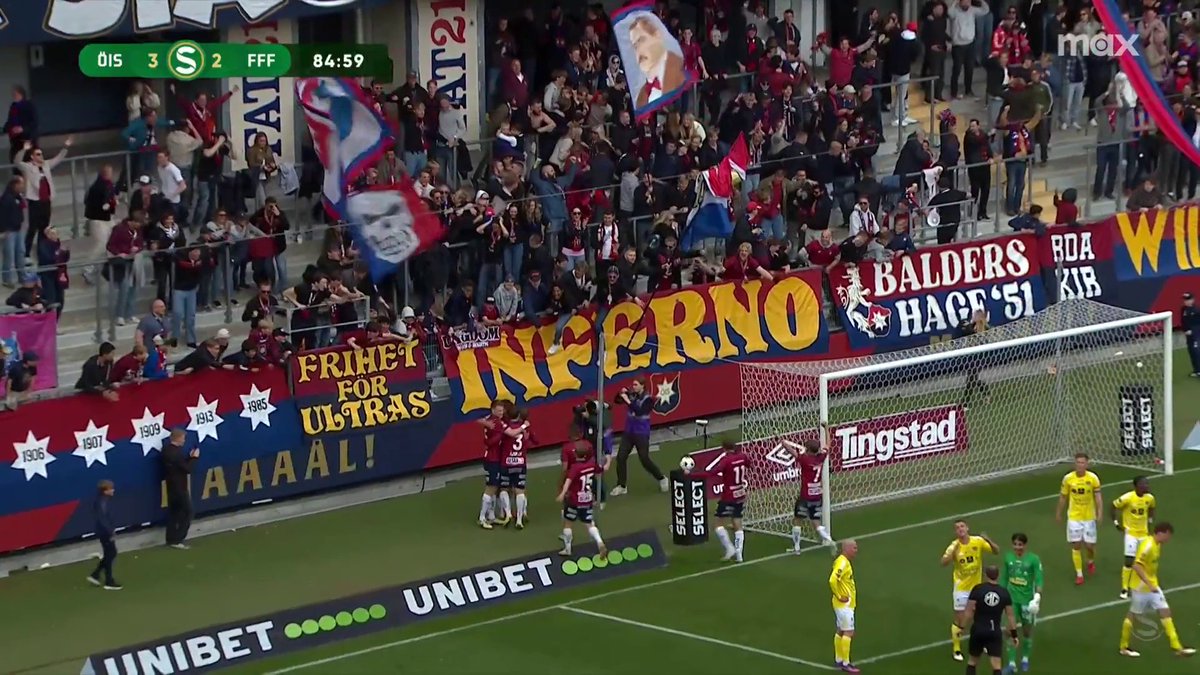 3-2! ÖIS har vänt mot Falkenbergs FF! 🤯 Daniel Paulson nätar för tredje gången i matchen och fullbordar sitt hattrick. 📲 Se matchen just nu på Max