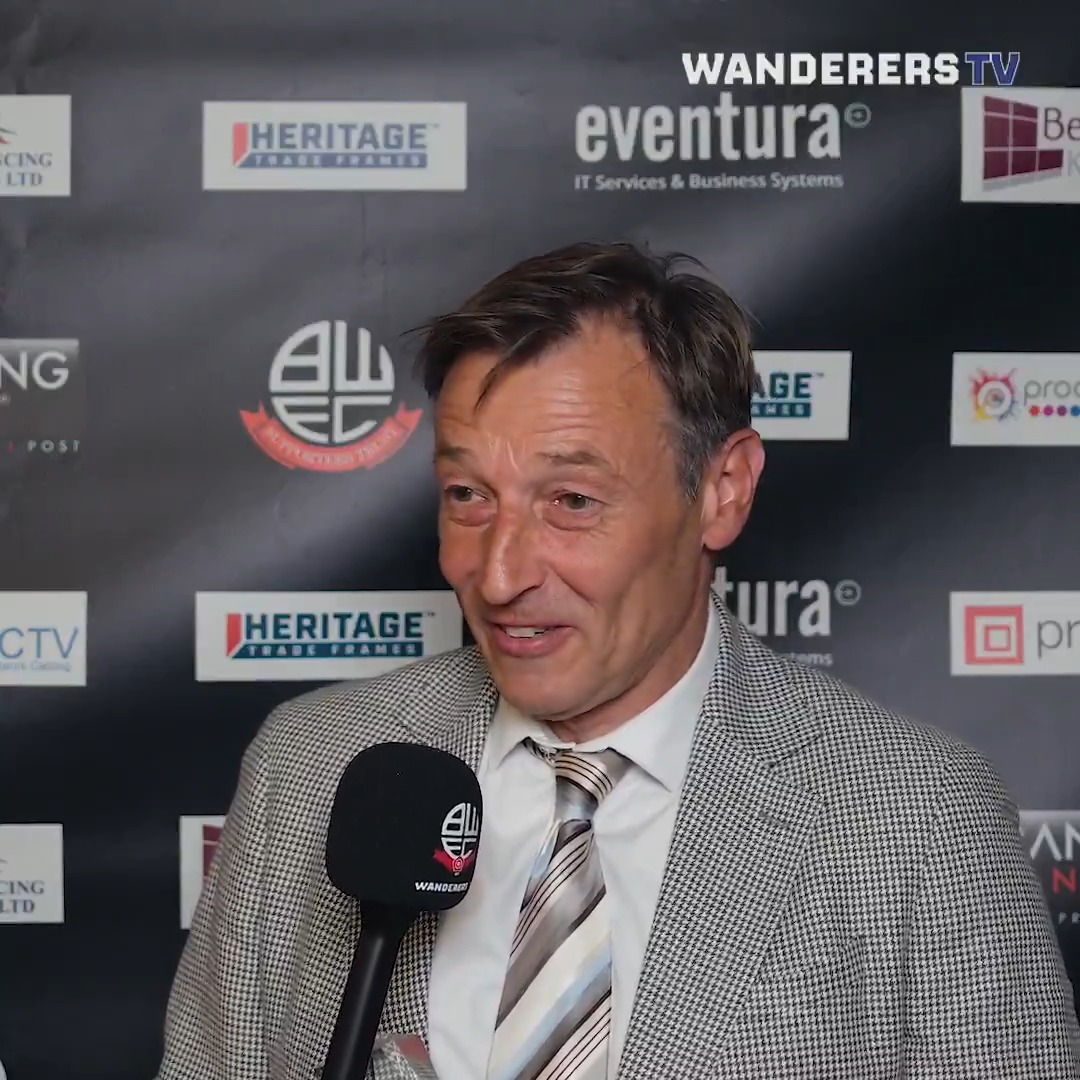 🤍 "It means the world. Bolton is my club." Julian Darby speaks after receiving the Special Recognition Award last night 👇 #bwfc