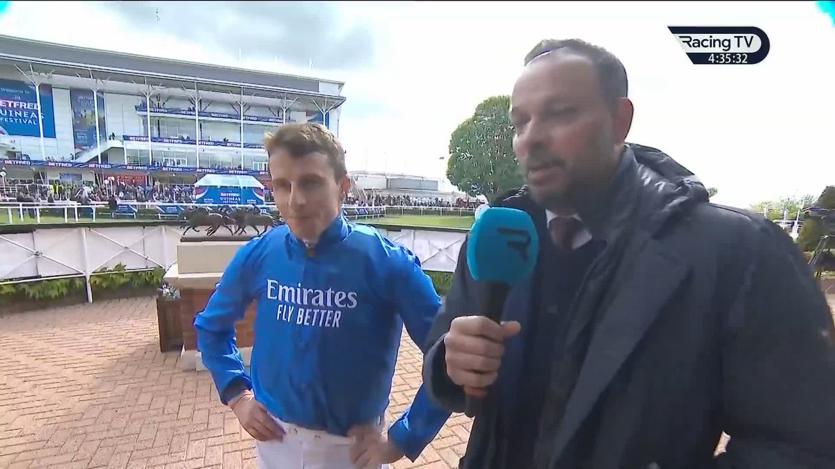 🗣️"It's very, very special." William Buick gives us his verdict on the 1000 Guineas success of Desert Flower 👇