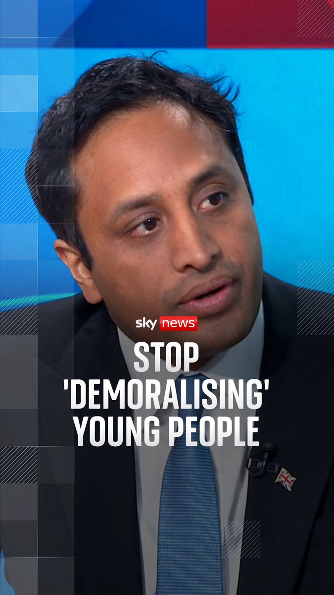 Reform UK chairman Zia Yusuf told Sky News his party's mission is to 'remoralise' young people who are being taught 'to hate their country'