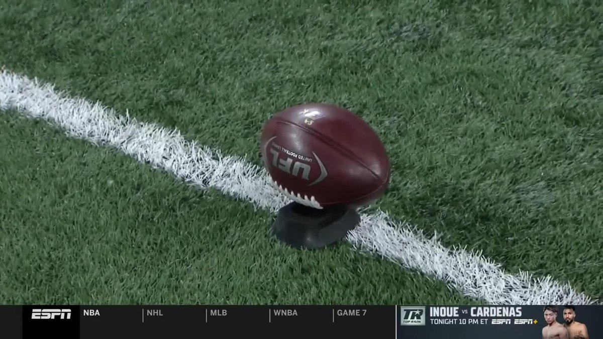 Sideways kickoff? 🧐 Michigan Panthers kicker B.T. Potter explains ⬇️ 📺: ESPN