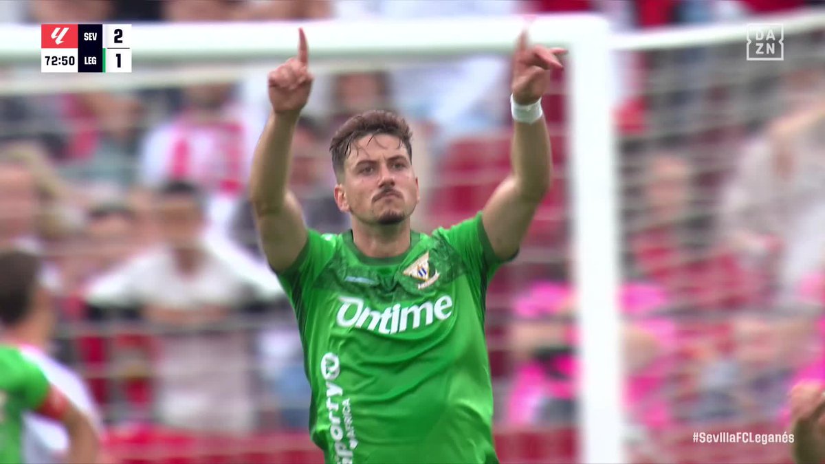 Un gol para seguir creyendo, un gol para que el C.D. Leganés rescate un punto de Sevilla 🥒 #LALIGAenDAZN ⚽