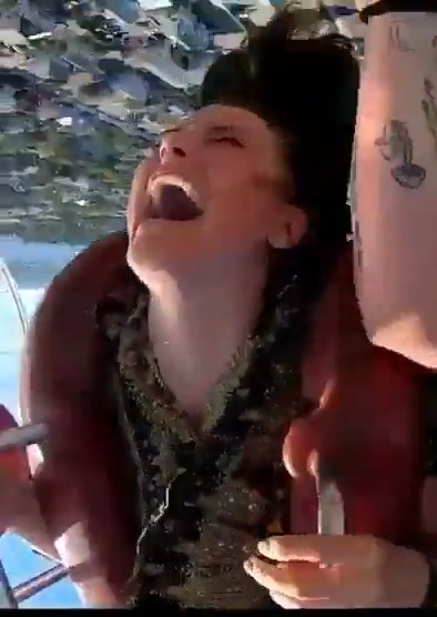 Shocking! One falls out of a Rollercoaster and survives! Another accidental Nip Slip that left the girl devastated - this is why she posted it; to show the world we need to be careful! #nipslip #accident #hot #sexy #teen #tits #boobs #underboob #nsfw #flashing #nude