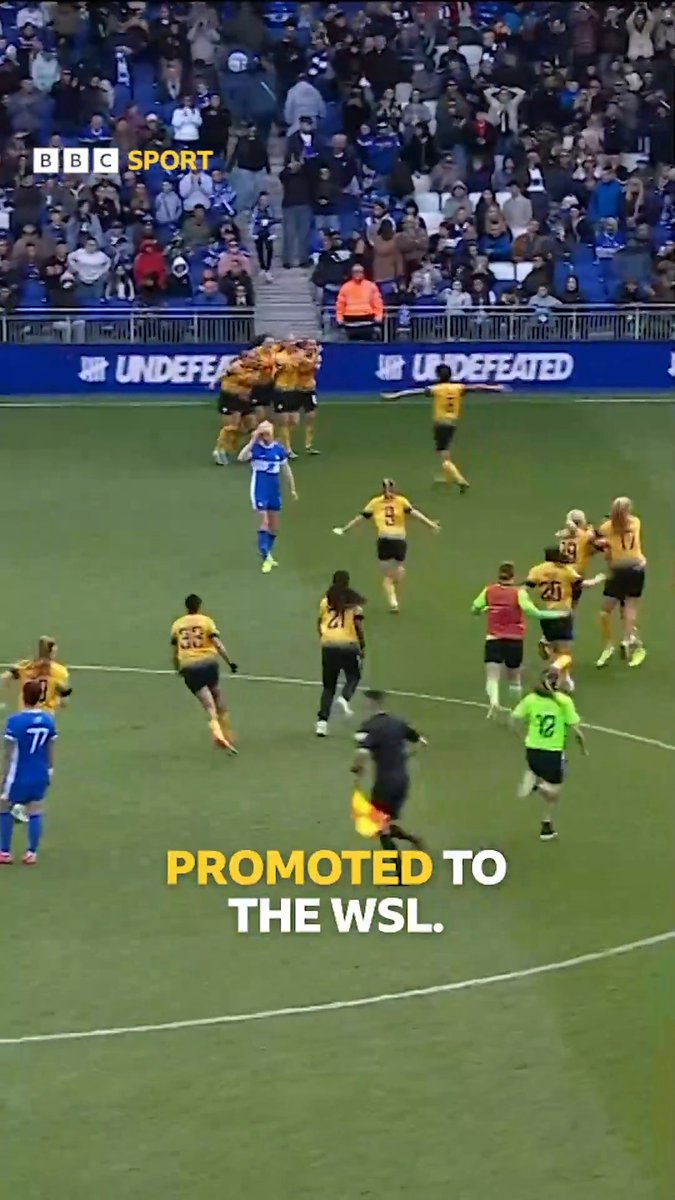 This was the moment London City Lionesses booked their place in the #WSL next season. 🎉 #BBCFootball London City Lionesses