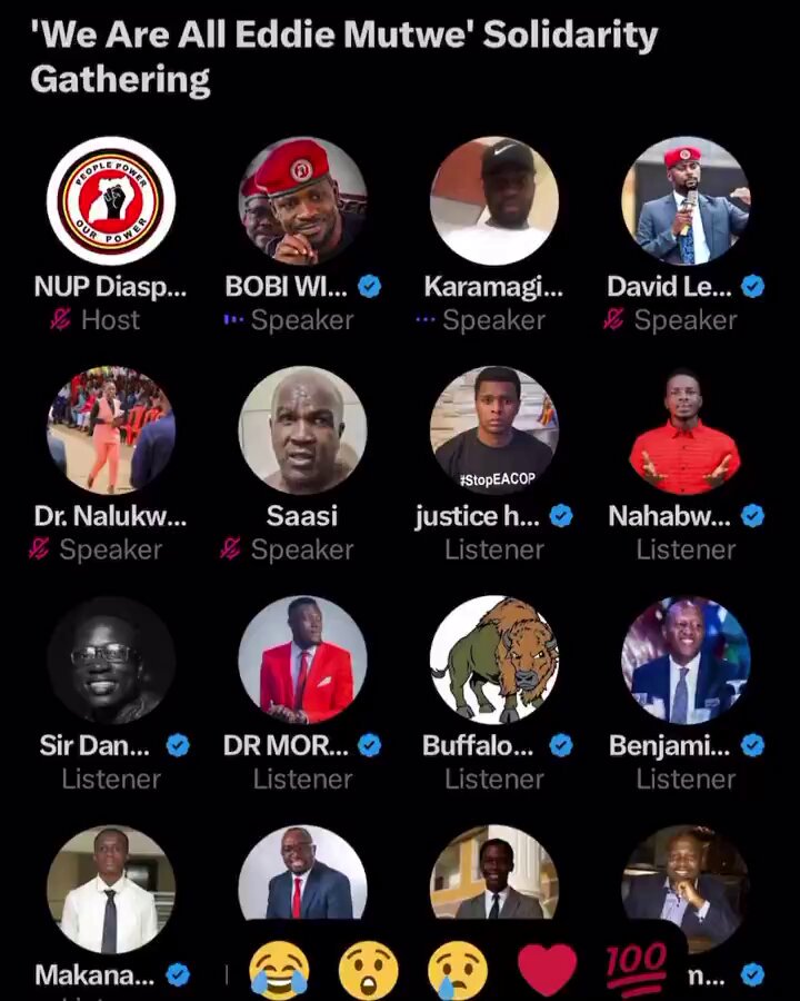 President Bobi Wine says Uganda is in a reign of terror. #FreeEddieMutwe