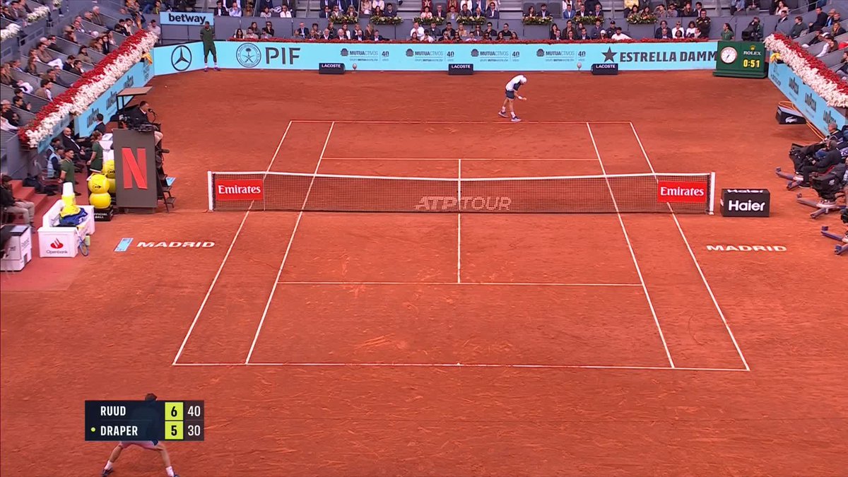 What a first set come back from Casper Ruud 💥