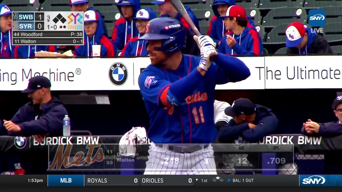 Donovan Walton homers for Triple-A Syracuse!