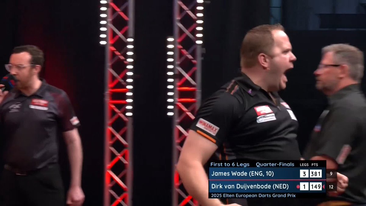 170 FROM DIRK! 🎣 That is majestic! Dirk van Duijvenbode reels in the Big Fish in his quarter-final tie against James Wade, to reduce the arrears to 3-2! 📺 #ET6 | QF