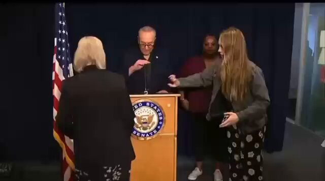 Did anyone know that Chuck Schumer gave a press conference today?