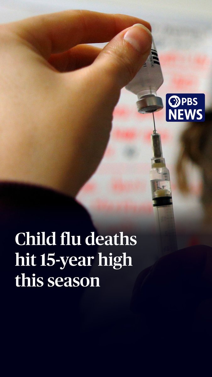 Twelve children died last week due to causes related to the seasonal flu, according to the Centers for Disease Control and Prevention, bringing the total number of pediatric flu deaths this season to 216. That’s the most in 15 years — and the flu season isn’t over yet. Experts say one reason for this new record could be the plummeting flu vaccination rate among American children, which dropped from 64 percent five years ago to 49 percent this season. Last week, Health and Human Services Secretary Robert F. Kennedy Jr. announced plans for new safety testing requirements for vaccines, which could delay the availability of new vaccines, including a COVID booster for this fall. "Now is the time the Department of Health and Human Services needs to be doubling down on telling the American people to vaccinate their kids and highlighting and emphasizing the safety and effectiveness of vaccines, not tearing it down," said Dr. Peter Hotez at Baylor College of Medicine. PBS News' John Yang spoke with Hotez to learn more.