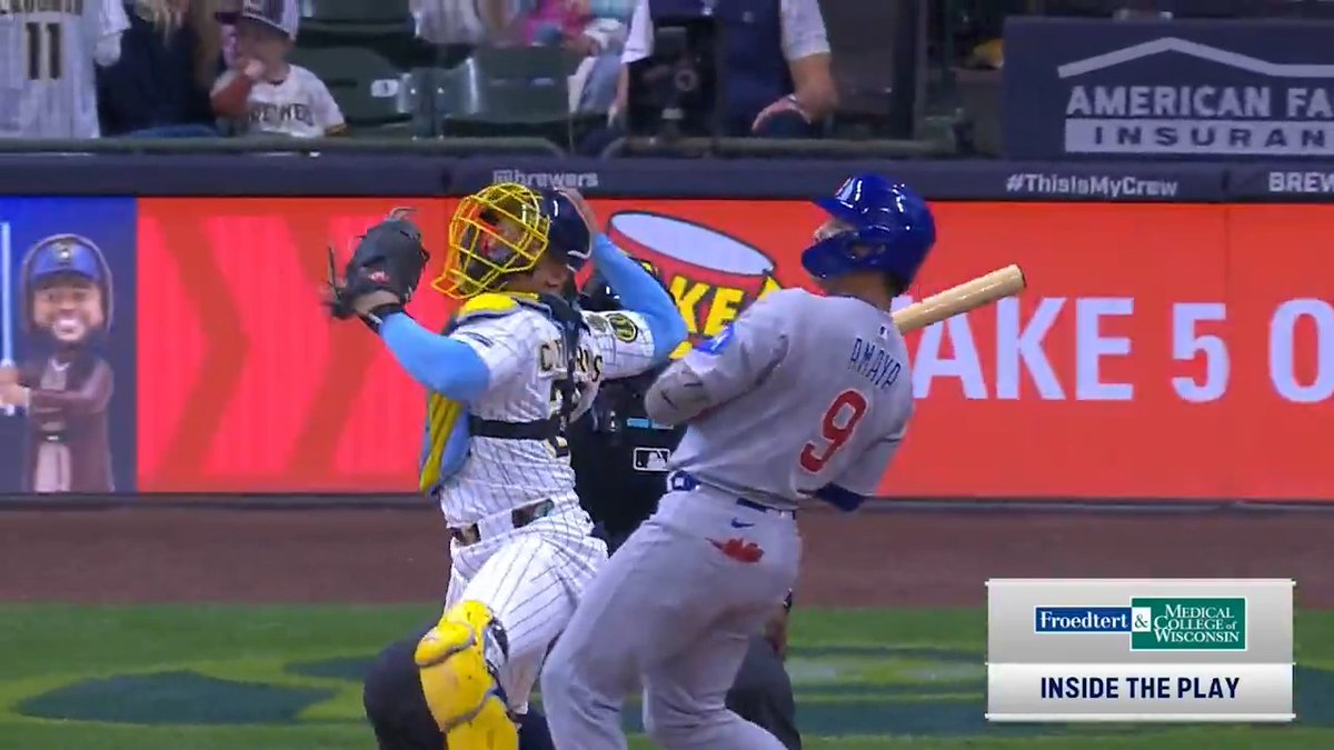 William Contreras unleashes a perfect throw to nab Pete Crow-Armstrong at second base!