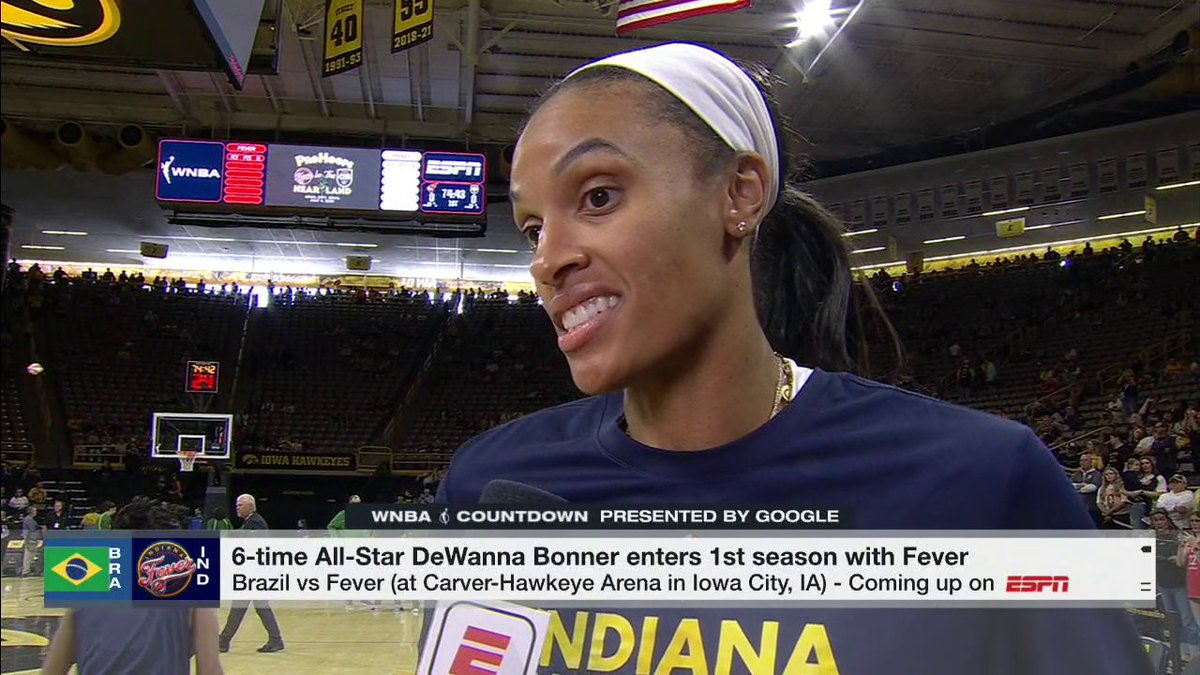 6-time WNBA All-Star DeWanna Bonner with Holly Rowe on why she chose to join the Indiana Fever 👀 "I talked to [Caitlin Clark, Aliyah Boston and Kelsey Mitchell]. They just made me feel like they really needed me here." 🙌