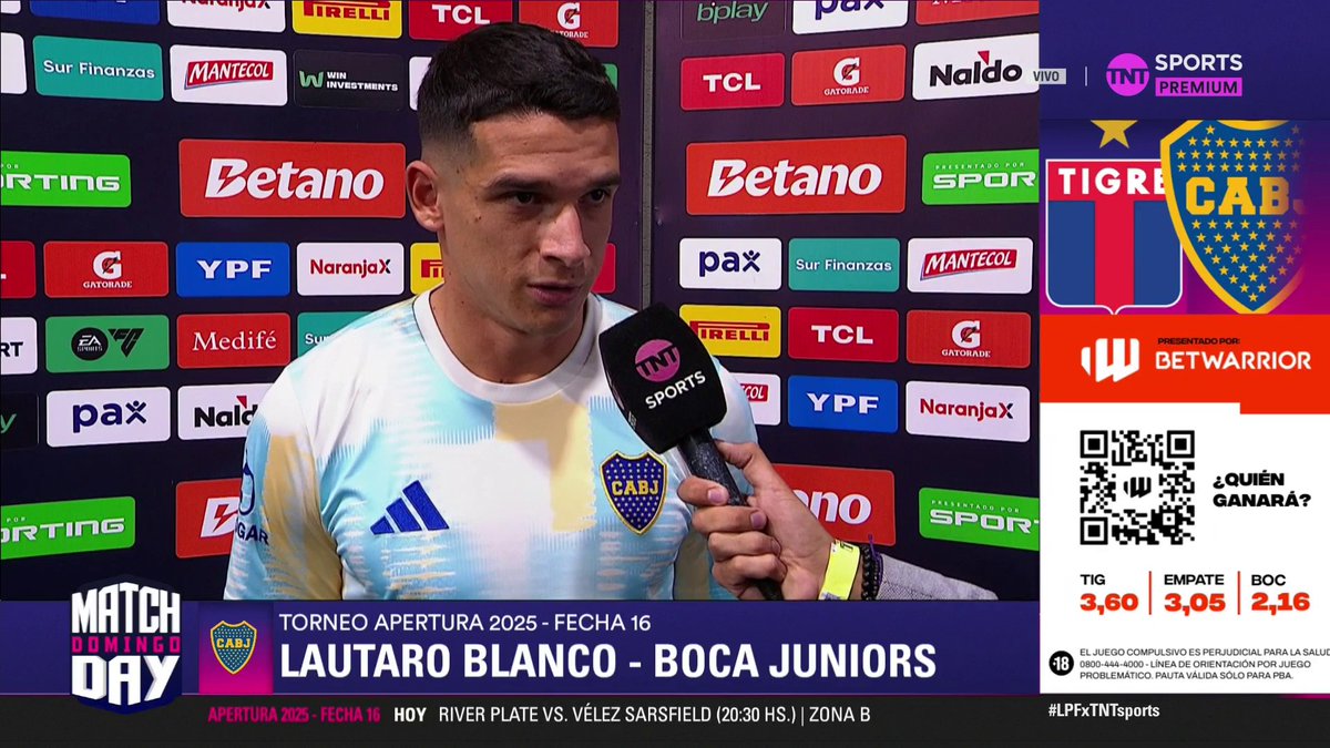 🗣️Lautaro #Blanco en la previa del partido vs Tigre: "Fue una semana dura, pero nos sirve para hacernos fuerte como grupo y seguir adelante, que un partido no borre todo lo bueno que estamos haciendo".