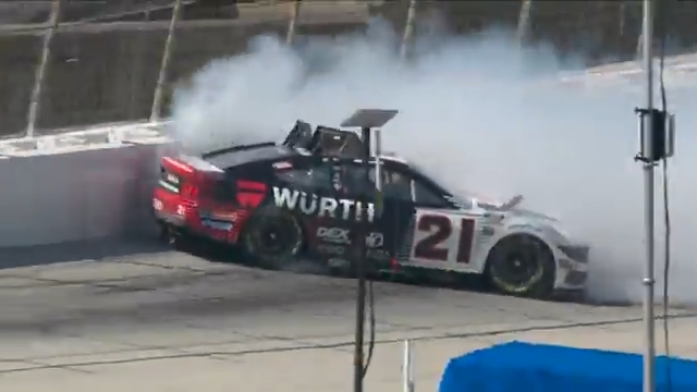 Josh Berry goes around.